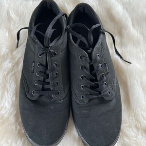 Vans Black Low-Top Canvas Sneakers